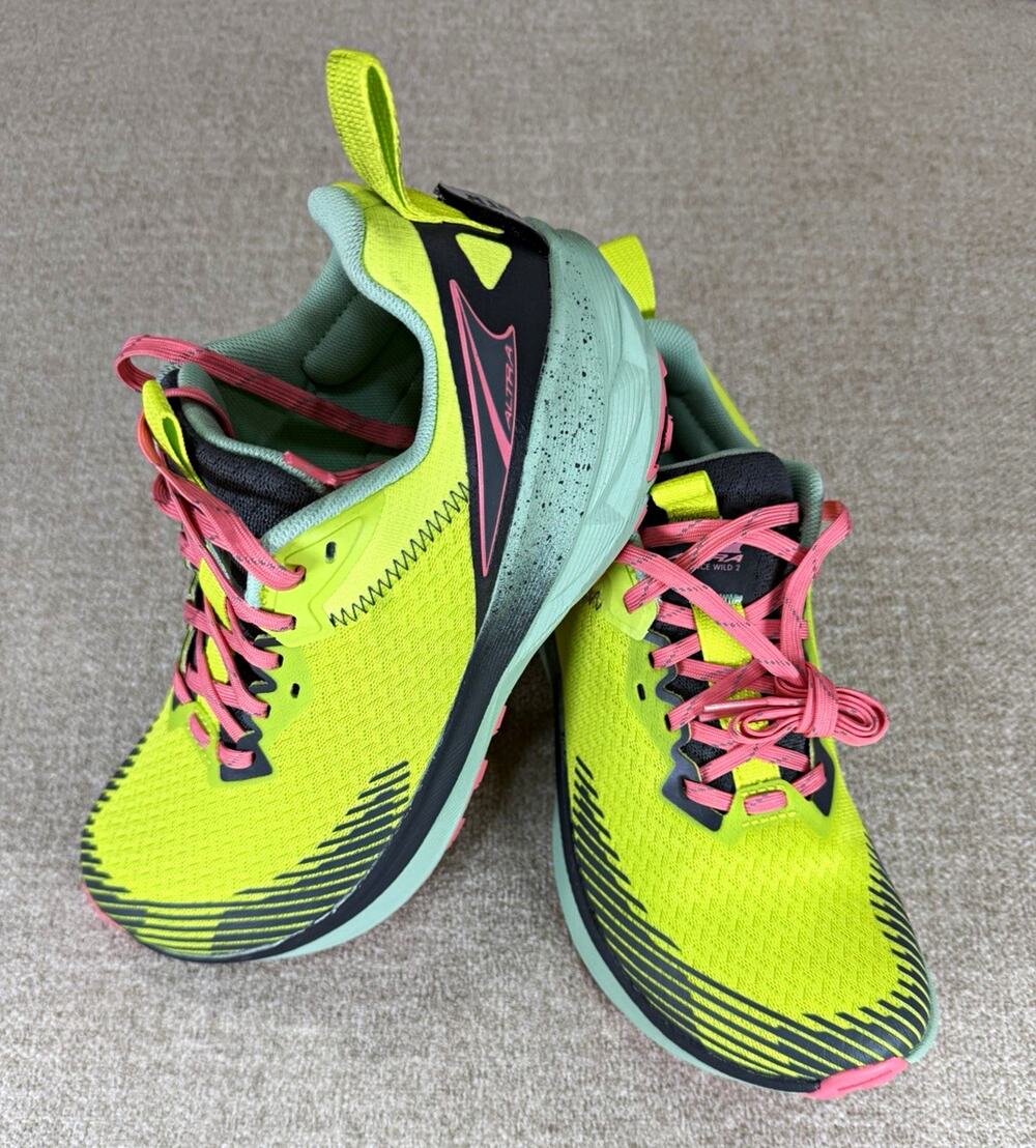 Altra Experience Wild 2 Trail Running Sneakers US 9 W Green/Pink/Black
